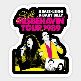 Still misbehavin Tour 1989 Concert Sticker